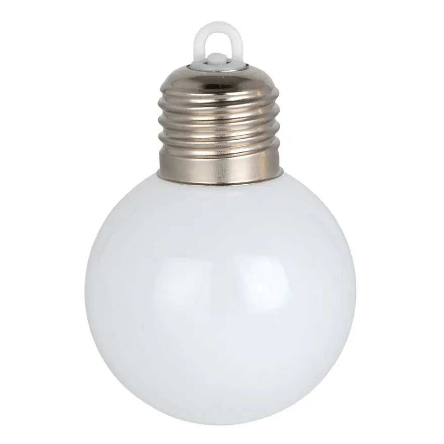 LED-Kugeln Glühbirne, Ø6cm, weiß, 4 Stück