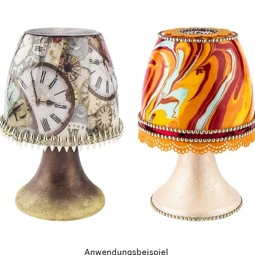 LED-Lampe mit Timerfunktion, weiß, 19 cm hoch