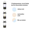 LED-Laterne, 19cm hoch, dimmbar, mit Timer-Funktion