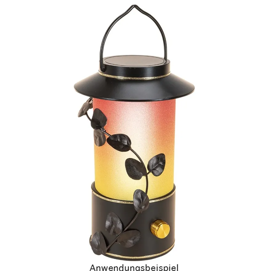 LED-Laterne, 19cm hoch, dimmbar, mit Timer-Funktion