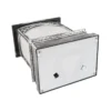 LED-Laterne mit Flackereffekt, 12cm x 20,5cm x 8,6cm, Schmiedeeisenoptik, silber-schwarz