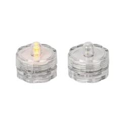 LED-Leuchten mit Flammen-Effekt, Ø3cm, 2,5cm hoch, 2 Stück