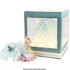 LED-Leuchtsockel, Light Base, quadratisch, 12,7cm x 12,7cm, 3,2cm hoch, 16 LEDs, warmweiß