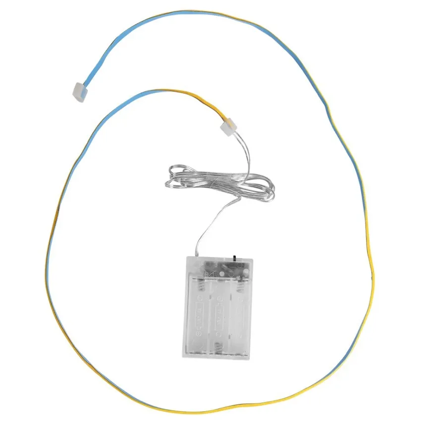 LED-Lichterband, selbstklebend, warmweiß, mit Timer, 320er, 2m lang