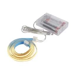 LED-Lichterband, selbstklebend, warmweiß, mit Timer, 320er, 2m lang