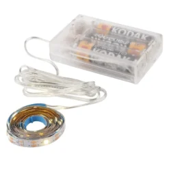LED-Lichterband, selbstklebend, warmweiß, inkl. Timer, 40er, 2,35m lang