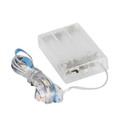 LED-Lichterband, selbstklebend, warmweiß, inkl. Timer, 50er, 2,65m lang