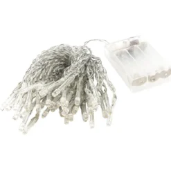 LED-Lichterkette, 5mm Lampen-Ø, 15cm Abstand, inkl. Timer, 50er