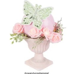 LED-Lichterkette, Rosen, rosa, 20 LED-Lämpchen in Warmweiß