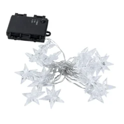 LED-Lichterkette, Sterne, 20 LEDs in Warmweiß, 2,20m lang, inkl. Timer,