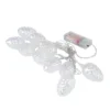 LED-Lichterkette, Tannenzapfen, klar-irisierend, 10 LEDs in Warmweiß, 3,5m lang, Timer
