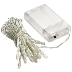 LED-Lichterkette, warmweiß, 5mm Lampen-Ø, 15cm Abstand, 20er