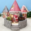 LED-Lichthaus, Nostalgische Weihnacht 7, Ø 11cm, 22cm hoch, inkl. Draht-Lichterkette, mit Timer