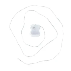 LED-Micro-Lichterkette, warmweiß, inkl. Timer, transparentes Soft-Kabel, 50er