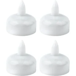 LED-Schwimmkerzen, Ø 3,6cm, 4cm hoch, warmweiß, 4 Stück