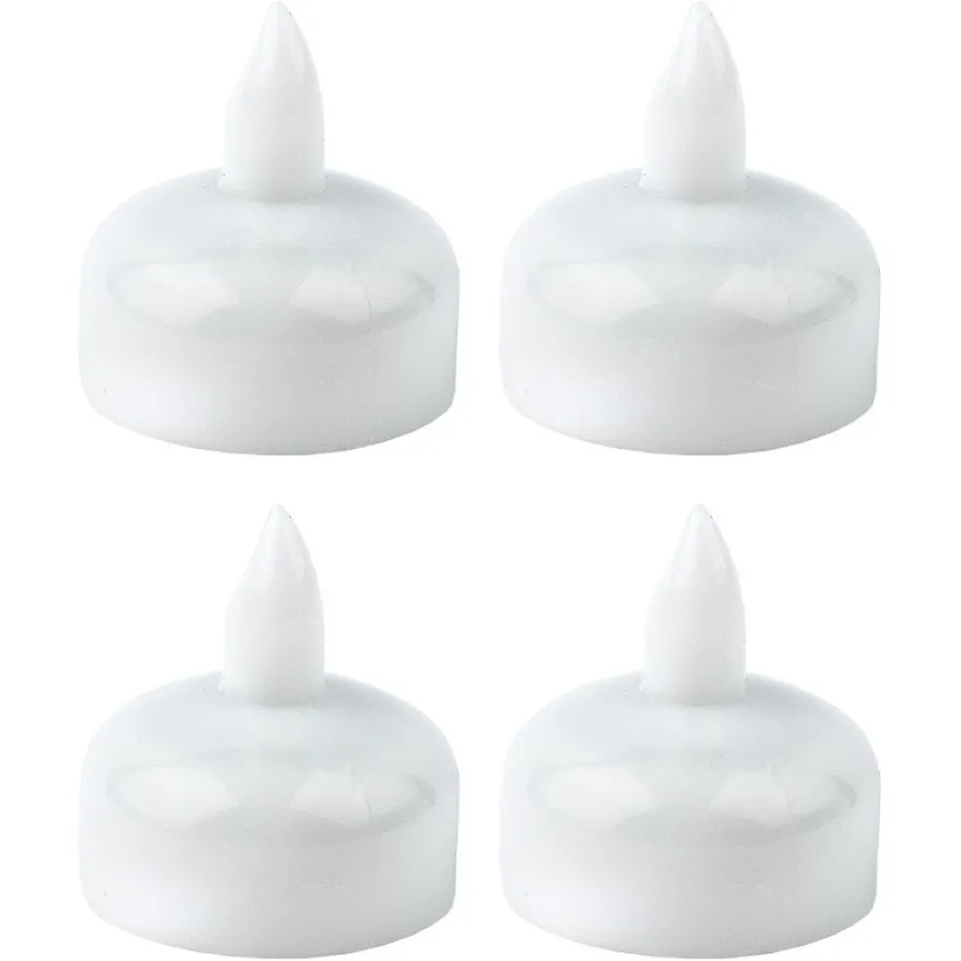 LED-Schwimmkerzen, Ø 3,6cm, 4cm hoch, warmweiß, 4 Stück