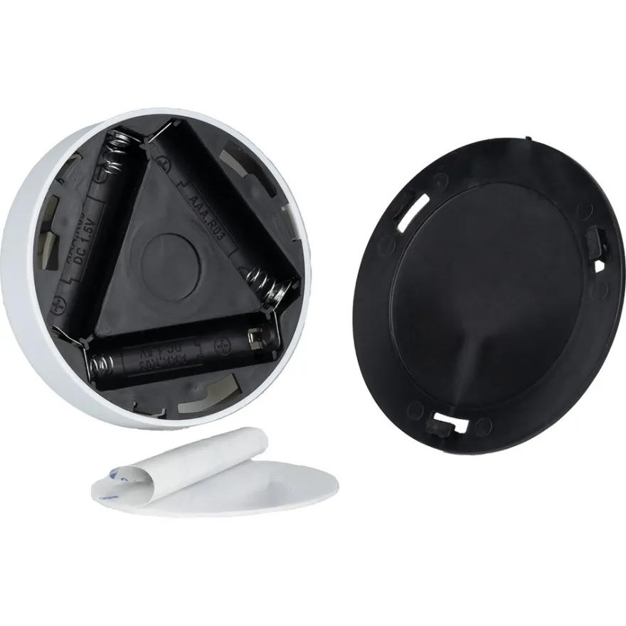 LED-Spot, zum Kleben, Ø6,8cm, 2,5cm hoch, Regenbogen-Lichteffekt