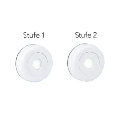 LED-Spot, zum Kleben, Ø6,8cm, 2,5cm hoch, weißes Licht
