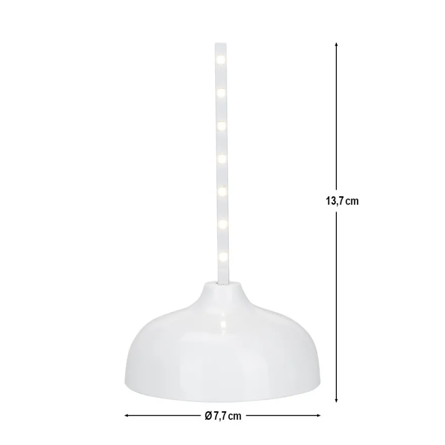 LED-Stab-Podest, 13,7cm hoch, Fuß: Ø7,7cm, 14 LEDs in Warmweiß, mit Timer-Funktion