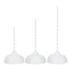 LED-Stab-Podeste, 3 Höhen, Ø7,7cm, 14-26 LEDs, warmweiß, inkl. Timer