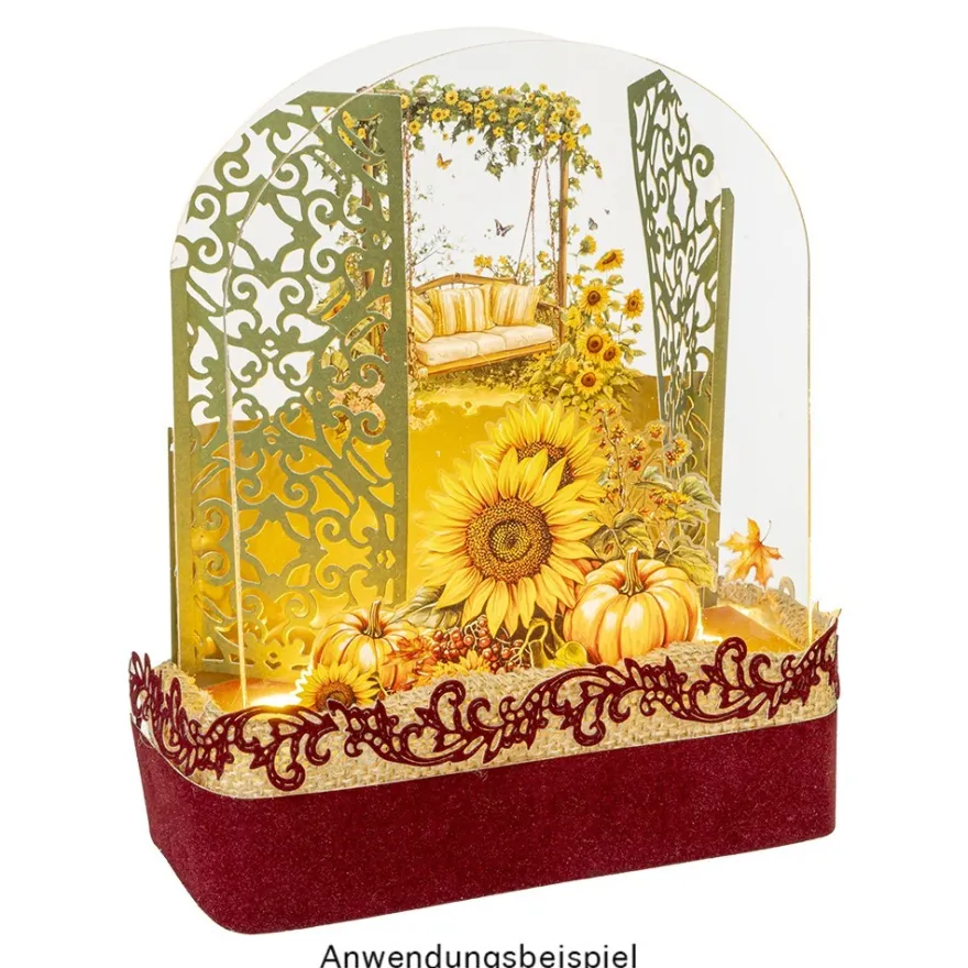 LED-Steck-Podest Rechteck, 15cm x 6,5cm x 4cm, inkl. Timer