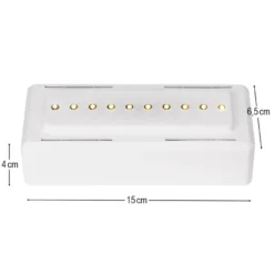 LED-Steck-Podest Rechteck, 15cm x 6,5cm x 4cm, inkl. Timer