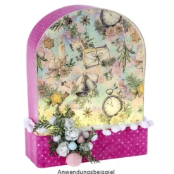 LED-Steck-Podest Rechteck, 15cm x 6,5cm x 4cm, inkl. Timer