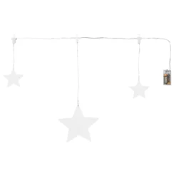LED-Sternen-Girlande, Trio, 3 Sterne, warmweiß, inkl. Timer