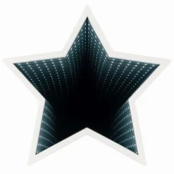LED-Stern Infinity, zum Aufstellen, Ø 29,3cm, 60 LEDs in Weiß, inkl. Timer