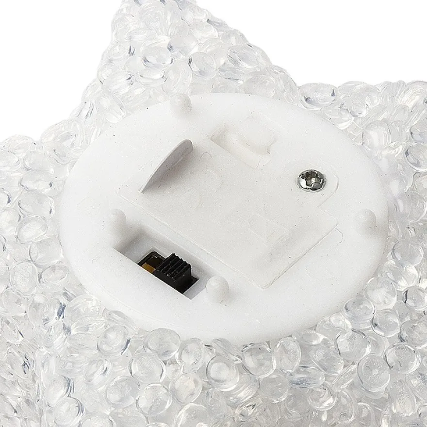 LED-Stern mit Timer, 8cm x 8cm x 5cm, warmweiß, inkl. Batterien