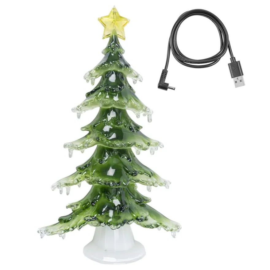LED-Tannenbaum, zum Aufstellen oder Aufhängen, 50 LEDs in kaltweiß