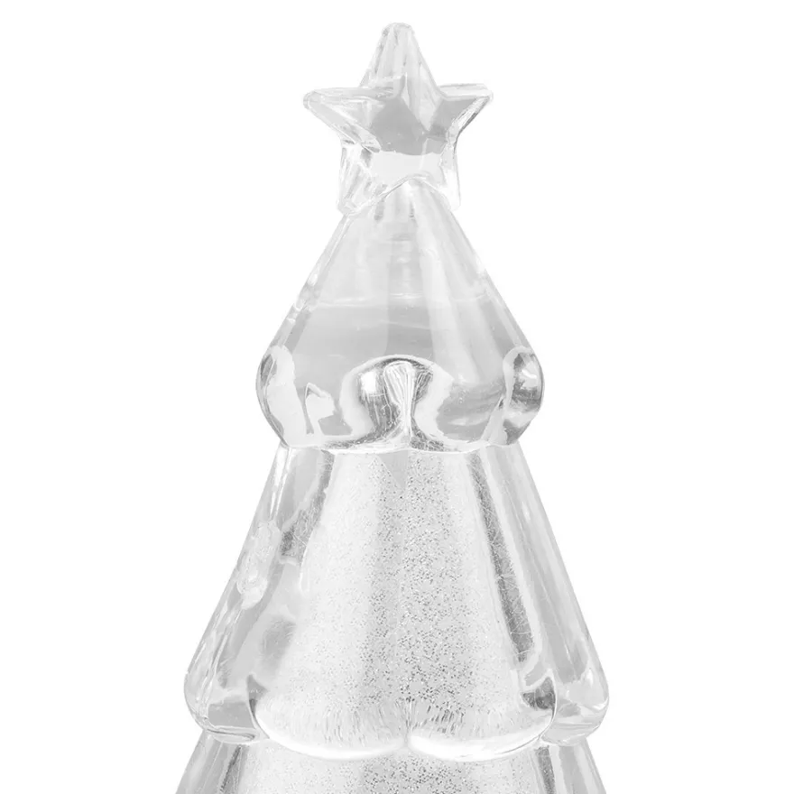 LED-Tannenbäume, 11cm hoch, Ø5cm, warmweiß, inkl. Timerfunktion, 2 Stück