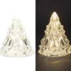 LED-Tannenbäume, Kristalloptik, transparent, 8cm hoch, 2 Stück