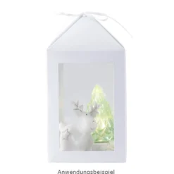 LED-Tannenbäume, Kristalloptik, transparent, 8cm hoch, 2 Stück
