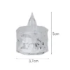 LED-Teelichter, Ø4cm, 5cm hoch, facettiert, kaltweiß, 12 Stück