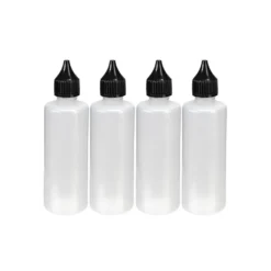 Leerflaschen, für je 90 ml Inhalt, Ø 3,7cm, 12,5 cm hoch, 4 Stück