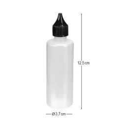 Leerflaschen, für je 90 ml Inhalt, Ø 3,7cm, 12,5 cm hoch, 4 Stück