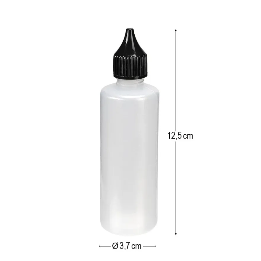 Leerflaschen, für je 90 ml Inhalt, Ø 3,7cm, 12,5 cm hoch, 6 Stück