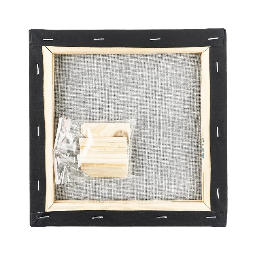 Leinwand auf Keilrahmen, 20cm x 20cm, 280g/m², schwarz