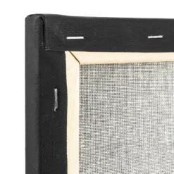 Leinwand auf Keilrahmen, 20cm x 20cm, 280g/m², schwarz