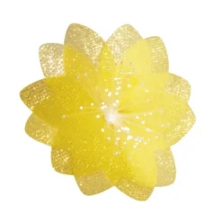 Lichteffekt-Blume, Diamant-Effekt, Ø6cm, gelb, 10er Set