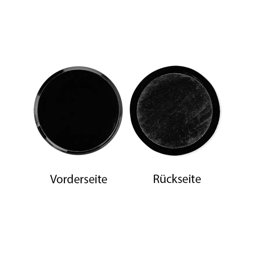 Magnete, Ø 3cm, 1cm hoch, schwarz, 10 Stück