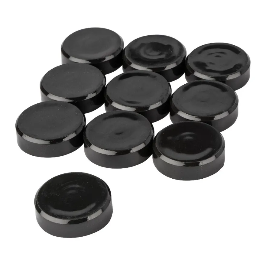 Magnete, Ø 3cm, 1cm hoch, schwarz, 10 Stück