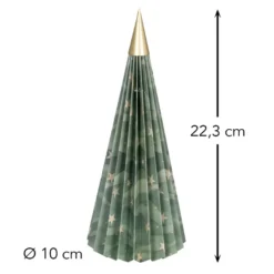 Magnet-Falt-Tanne, Design 3, Ø10cm, 22,3cm hoch, 180g/m², inkl. Tannenspitze