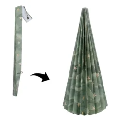 Magnet-Falt-Tanne, Design 3, Ø10cm, 22,3cm hoch, 180g/m², inkl. Tannenspitze