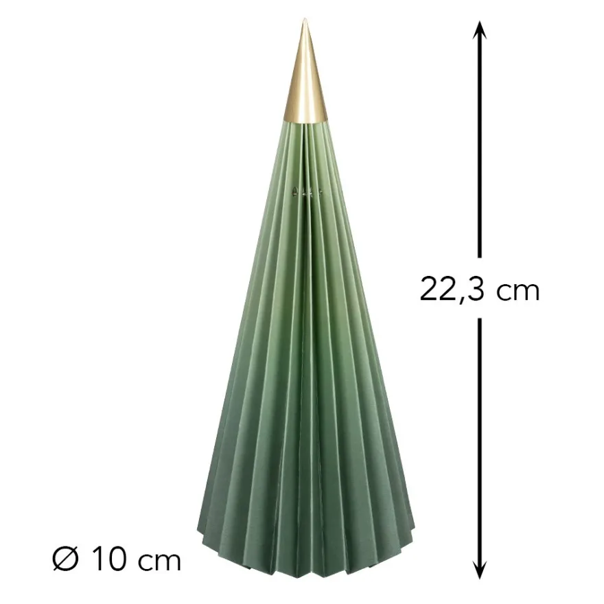 Magnet-Falt-Tanne, Design 4, Ø10cm, 22,3cm hoch, 180g/m², inkl. Tannenspitze
