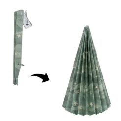 Magnet-Falt-Tanne, Design 3, Ø9,5cm, 17cm hoch, 180g/m², inkl. Tannenspitze