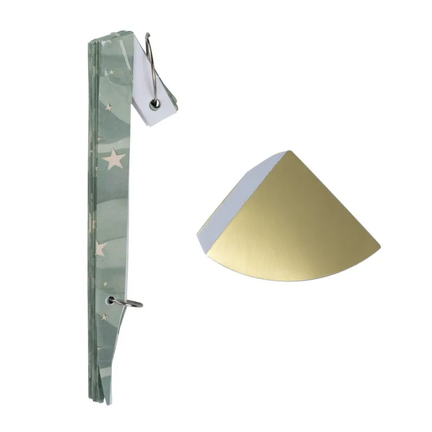 Magnet-Falt-Tanne, Design 3, Ø9,5cm, 17cm hoch, 180g/m², inkl. Tannenspitze