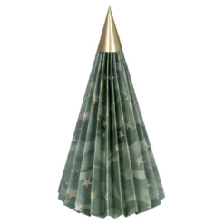 Magnet-Falt-Tanne, Design 3, Ø9,5cm, 17cm hoch, 180g/m², inkl. Tannenspitze