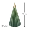 Magnet-Falt-Tanne, Design 4, Ø9,5cm, 17cm hoch, 180g/m², inkl. Tannenspitze